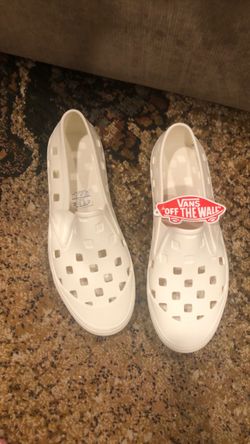 Vans White Slip-On Clogs Size 10–10.5 – Brand New with Tags