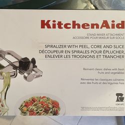 Kitchen Aid Spiralizer Peel Core Slice NEW Attachment 