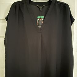 Banana republic women’s top blouse, black color size XL