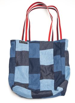 Ted Baker Style Denim Tote Bag Purse Shoulder Bag