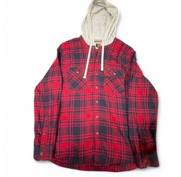 Lee Flannel Black Red 