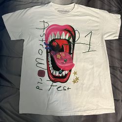 Size M - Travis Scott Astroworld Fest 2021 Mouth Tee
