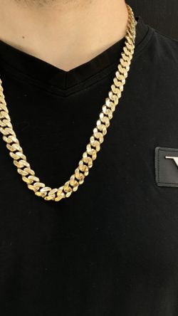 14k gold Miami Cuban HALLOW 24 inch 62 grams