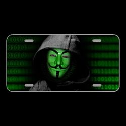 License Plate Novelty Car Front Mask Internet Anonymous Digital Null