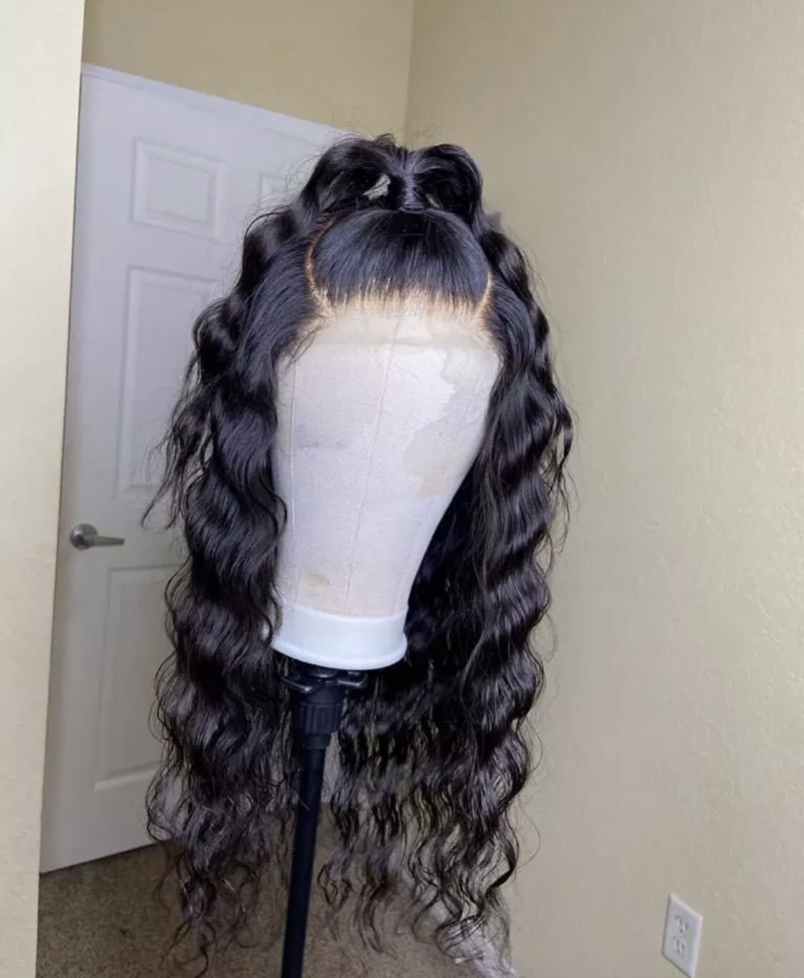 22 inch 100% virgin deep wave wig