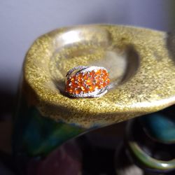 Crimson Fire Opal Ring