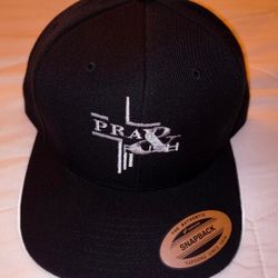 Brand new un worn Pray and push snapback hats