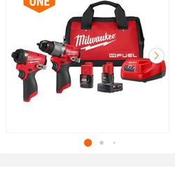 Milwaukee M12 Drill combo