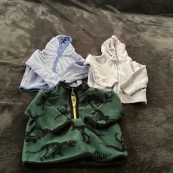 Infant Boys Hoodies Size 6months 3 Pieces 