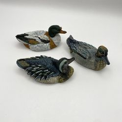 Vintage Mallard Duck Trinket Boxes All Different Designs and Extremely Detailed and Painted. LOVELY 