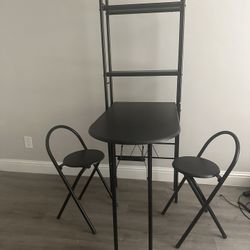 Folding Table With 2 Chairs