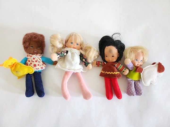 1975 Mattel Honey Hill Bunch • Curly Q • Darlin • IQ • Lil Kid • Cat & Dog