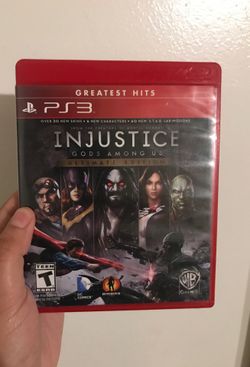 PS3 Injustice Ultimate edition