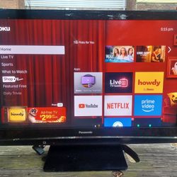 50"PANASONIC 1080P HDTV WITH ROKU REMOTE CONTROL AND HDMI PORTS $150 FINAL PRICE 