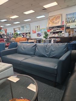 Dark blue sofa