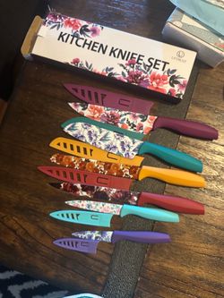 Floral Knife Set 12 pc