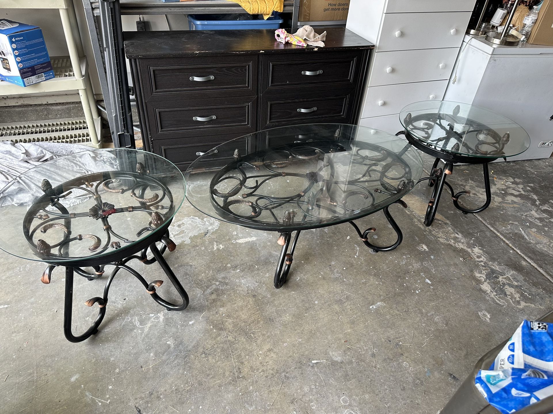 Coffee Table with 2 Side tables