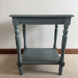 Beautiful blue nightstand/end table 