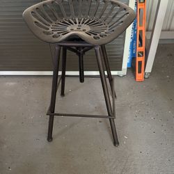 Set Of 5 Tractor Seat Barstools