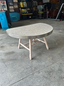 Half moon old table