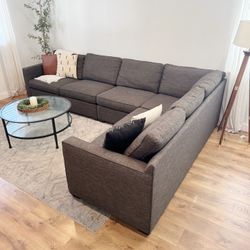 Crate & Barrel Axis Sectional Couch DELIVERY