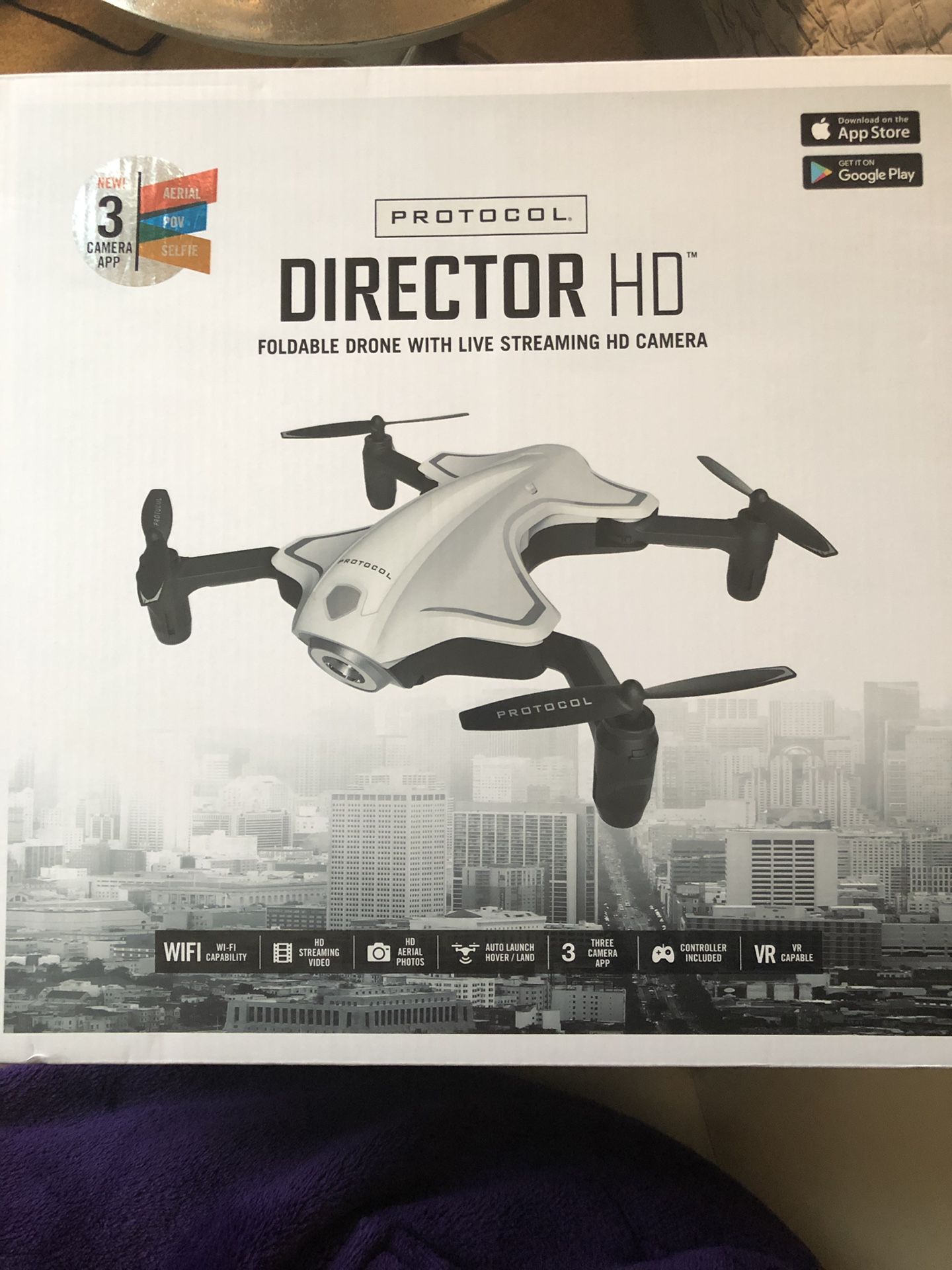 Brand New Protocol Director HD foldable Drone