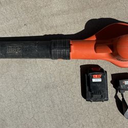 Black & Decker Small Blower, Batteries, Charger