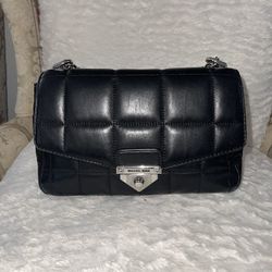 Michael Kors Soho Quilted Black Purse