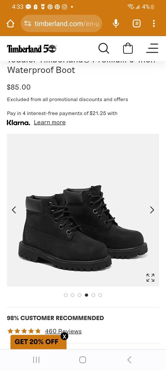 Timberland Boots Toddler