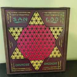 VINTAGE SAN LOO CHINESE CHECKERS GAME 
