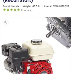 Honda Gx 160 Motor 