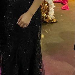 Black Sequin Dress 