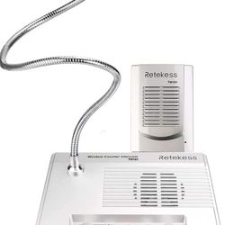 TW101 Window Speaker Support Mute, External Audio, Intercommunication Microphone for Business, Travel Agency, Hospital, School