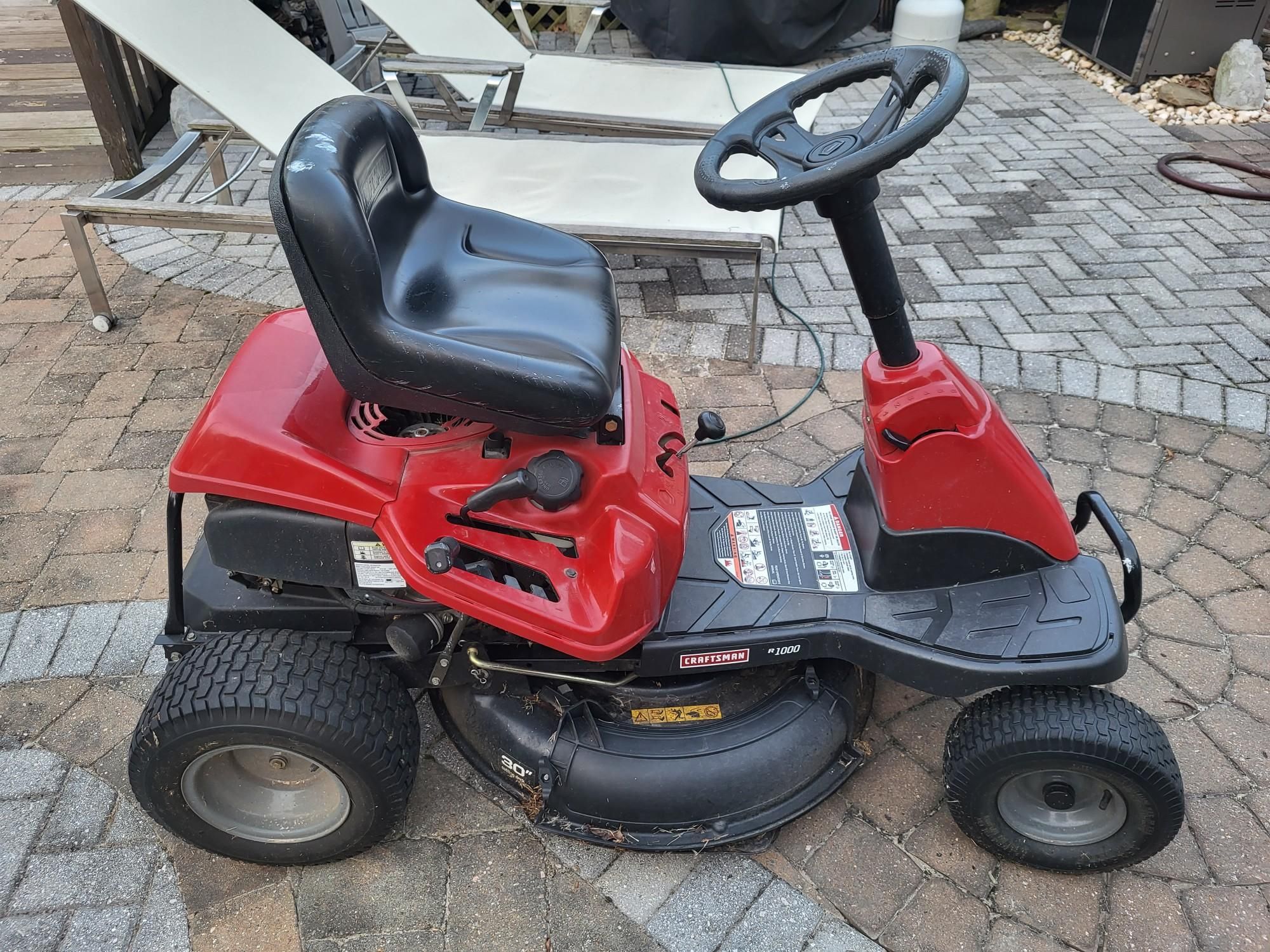 30 inch Craftsman riding mower. Runs great, everything works. for Sale