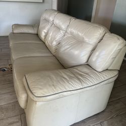 Real Leather Couch For Sale 