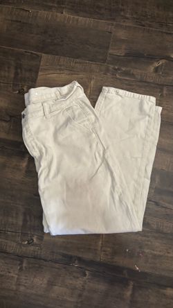 Beige denim jeans