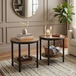 Oversized Metal & Wood Accent Tables - High-End Quality PRICE FIRM