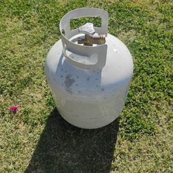 Empty propane tank