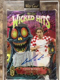Luca Modric TRUE 1/1 Autographed Wicked Hits Card 