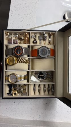 Watch and cuff link collection