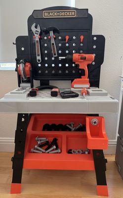 Black+Decker Kids Workbench - Power Tools Workshop - Build Your Own Toy Tool Box