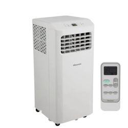 Hisense 6000-BTU DOE (115-Volt) White Vented Portable Air Conditioner Cools 250-sq ft