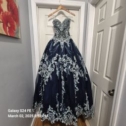 Sweet 15/ 16 Navy Blue Dress