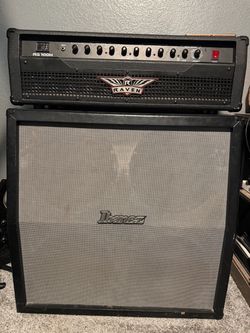 Ibanez 4x12 Guitar Cabinet w/ Raven 100 Watt Amp Head