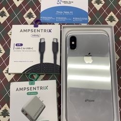 iPhone X 256gb At&t/ Cricket- White -Babcock 