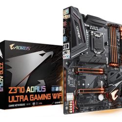 Aorus Z370 motherboard, I7-8700k CPU, Gtx 1060 GPU 