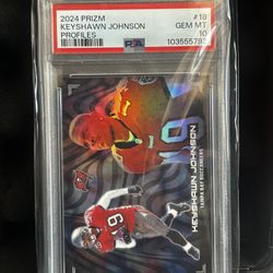 Keyshawn Johnson #18 2024 Panini Prizm Profiles (PSA10)