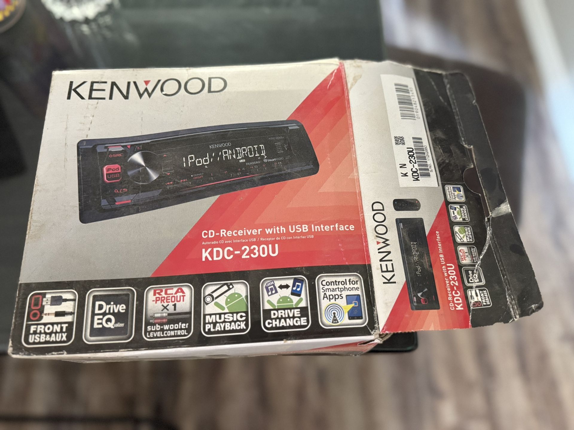 Kenwood CD Receiver With USB Interface KDC-230U