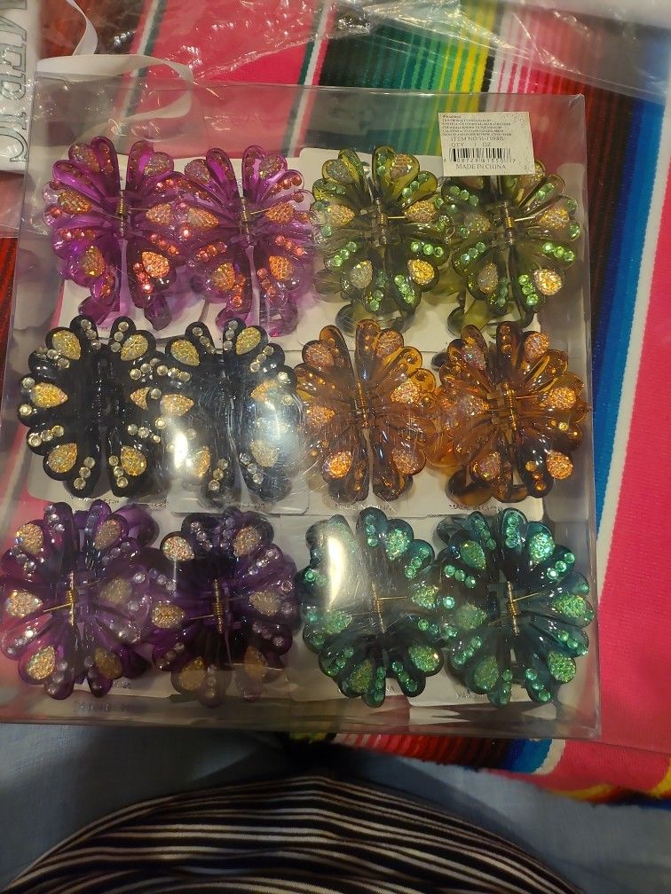 Hair Clamps ~ New In Package ~ $1 Each Or $10 For A Dozen