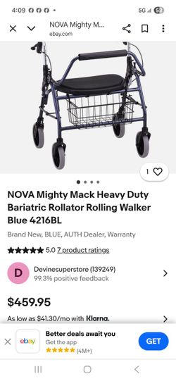 Brand New Heavy Duty Walker With Basket